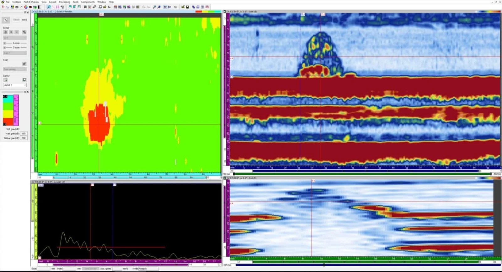 corrosion mapping with DLA PAUT