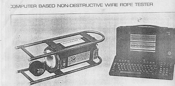 NON-DESTRUCTIVE TESTING OF STEEL WIRE ROPES AND THEIR DISCARD CRITERIA NON-DESTRUCTIVE TESTING OF STEEL WIRE ROPES AND THEIR DISCARD CRITERIA
