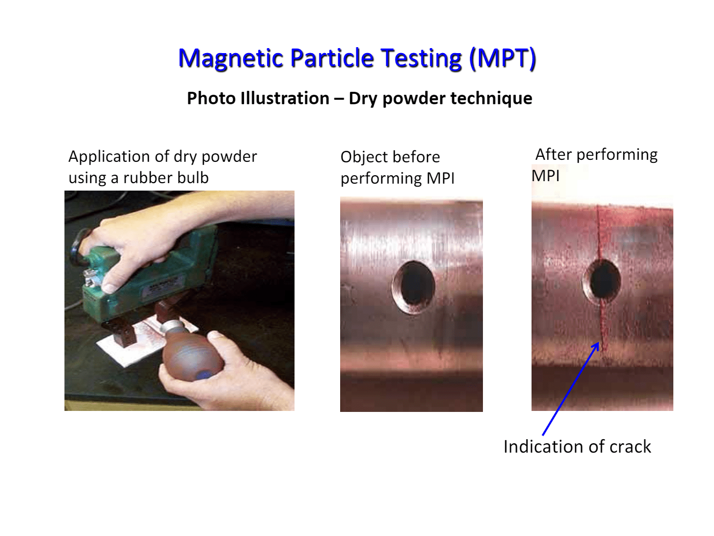 MPT Magnetic Particle Testing (NDT) MPT Magnetic Particle Testing (NDT)